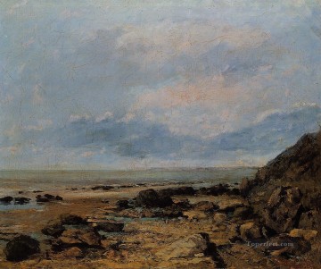  gustav lienzo - Costa rocosa pintor realista Gustave Courbet